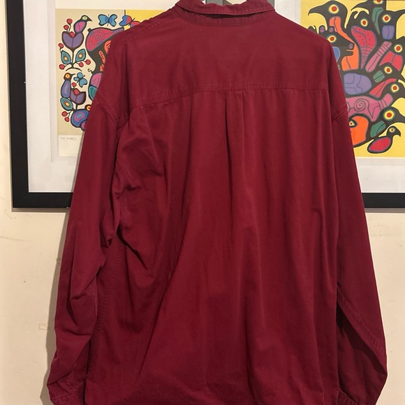 Disney Men's L Burgundy Shirt with Embroidered Grumpy - Picture 3 of 4